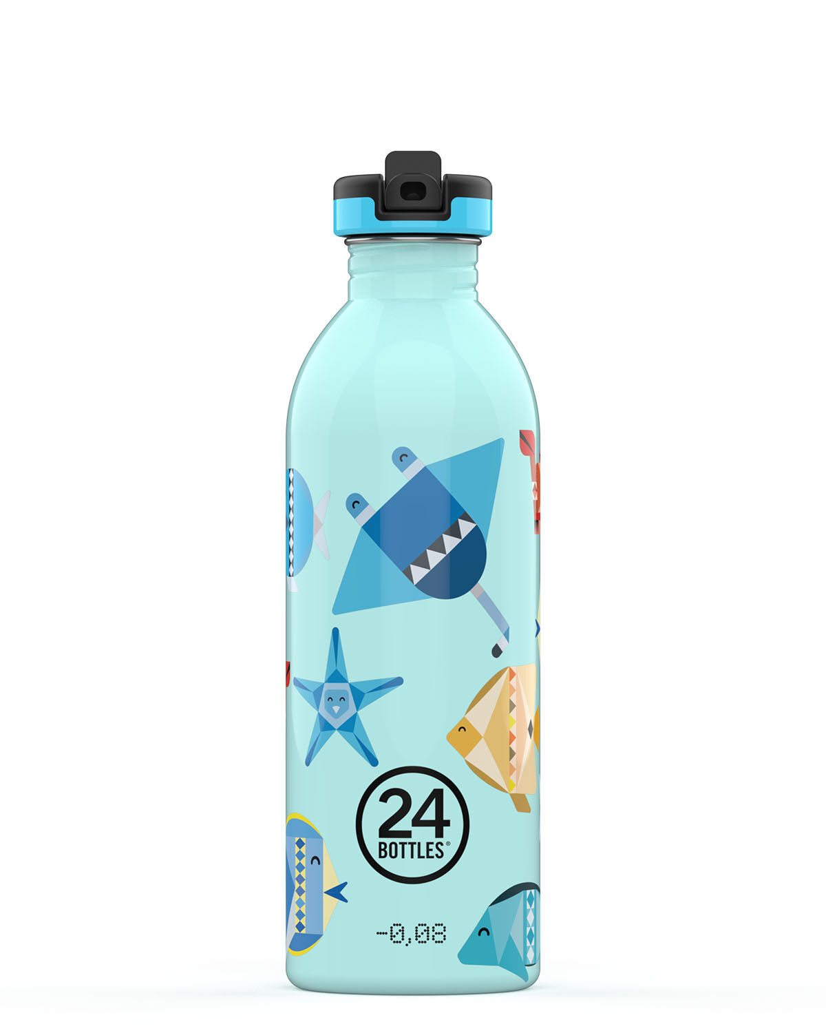 24Bottles® Urban Bottle Kids 500 ml mit Sport Lid Sea Friends