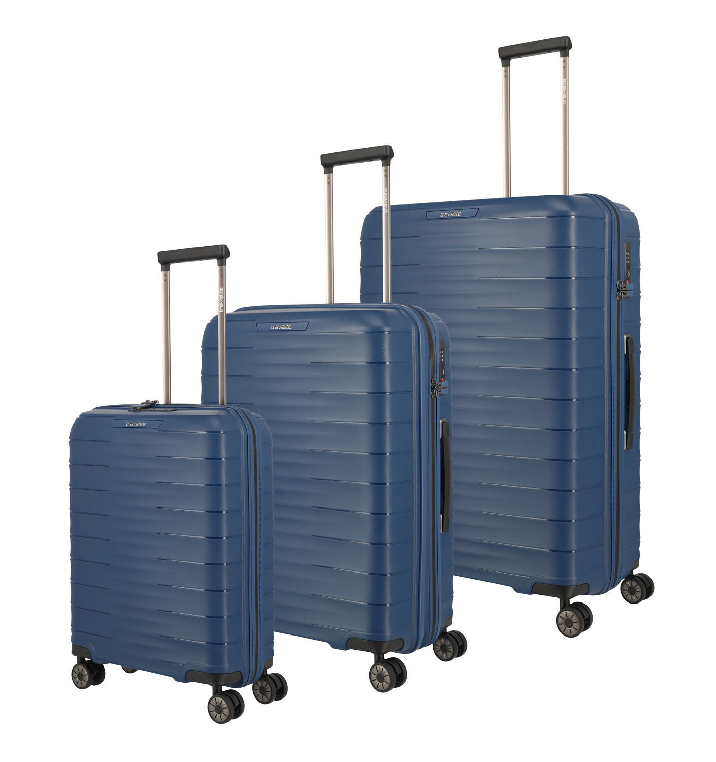 Travelite Mooby 3-tlg. Koffer-Set L/M/S, 4w Marine