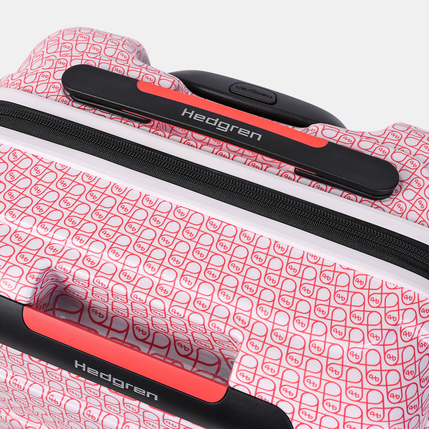 Hedgren Comby GRIP S 55cm Spinner (IATA) Coral/Grey Signature Print