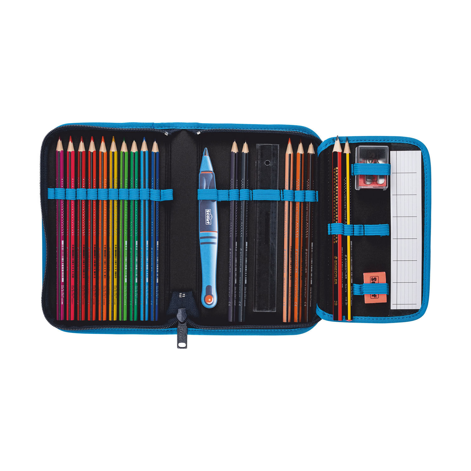 Scout Alpha Exklusiv Safety Light Schulranzen-Set 5-teilig Polar Blue Scout Alpha Exklusiv Safety Light Schulranzen-Set 5-teilig Polar Blue