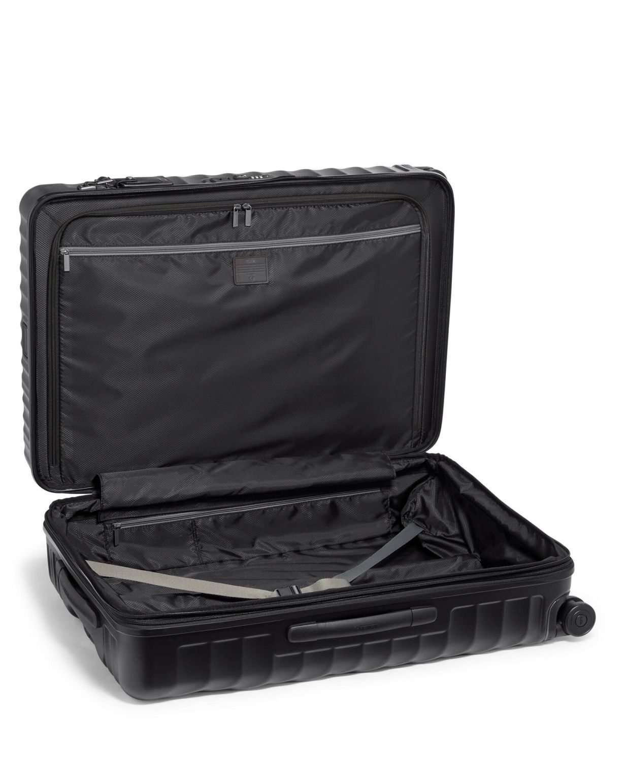 Tumi 19 Degree Erweiterbarer Aufgabekoffer für längere Reisen 77,5cm; matte + GRATIS HOTELGUTSCHEIN Black Texture