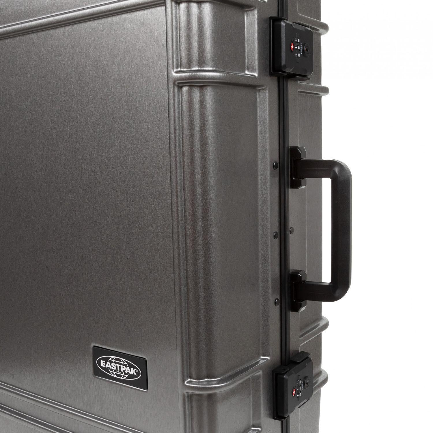 Eastpak RESIST'R CASE L Robuster Hartschalen-Trolley Brushed Metal