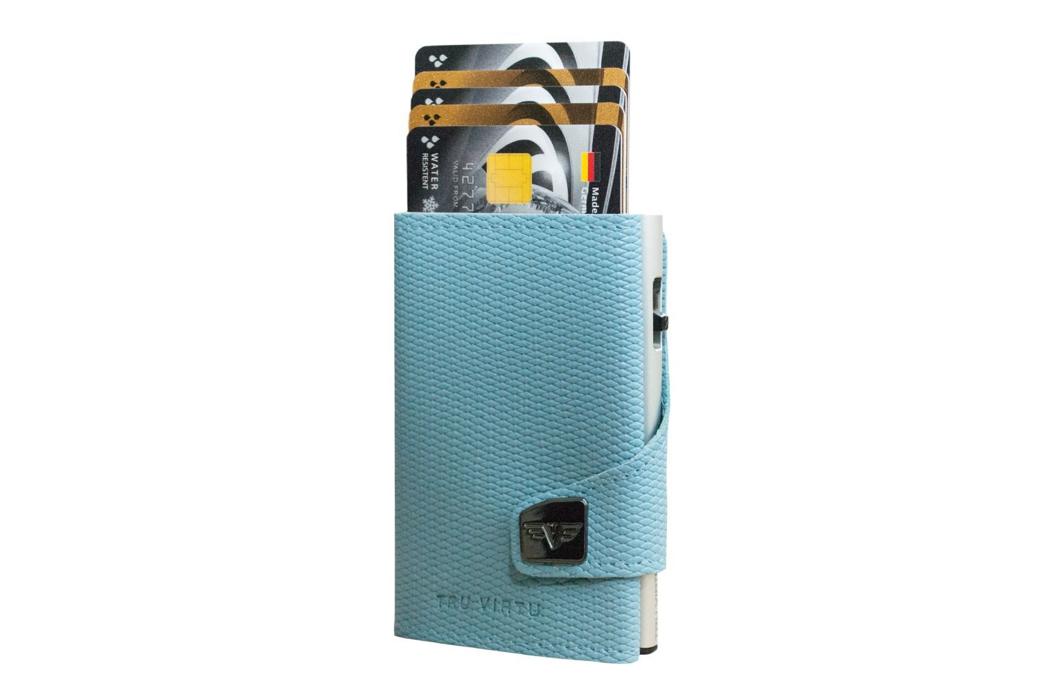 Tru Virtu Click & Slide Wallet Rhombus Light Blue