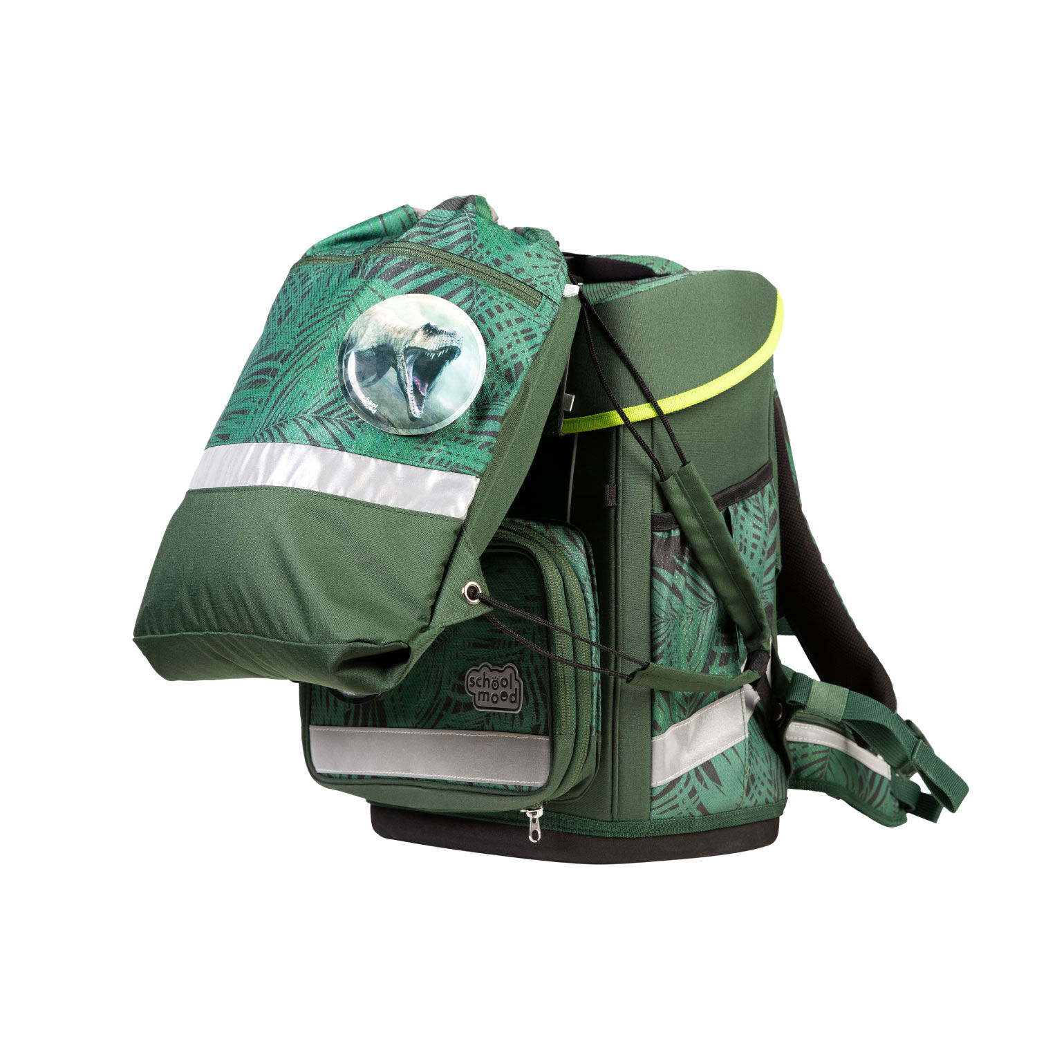 School-Mood Champion Pro 7-tlg. Schulranzenset Daniel (Dinosaurier)
