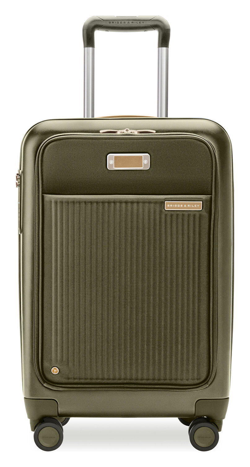 Briggs & Riley Sympatico 3.0 56cm Front Pocket Carry-On Expandable Spinner Olive