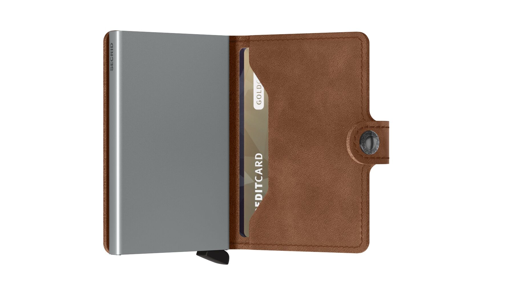 Secrid Miniwallet Vintage MV-Cognac-Silver