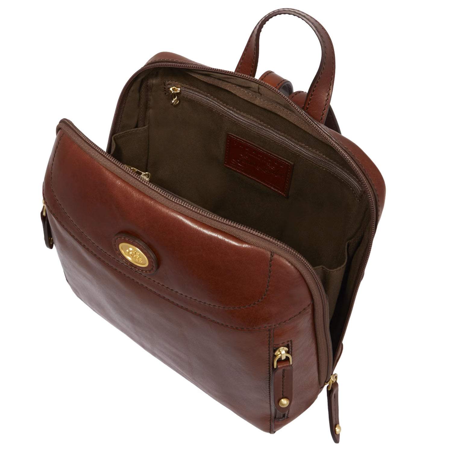The Bridge Story Donna Rucksack 27 cm Braun/Gold