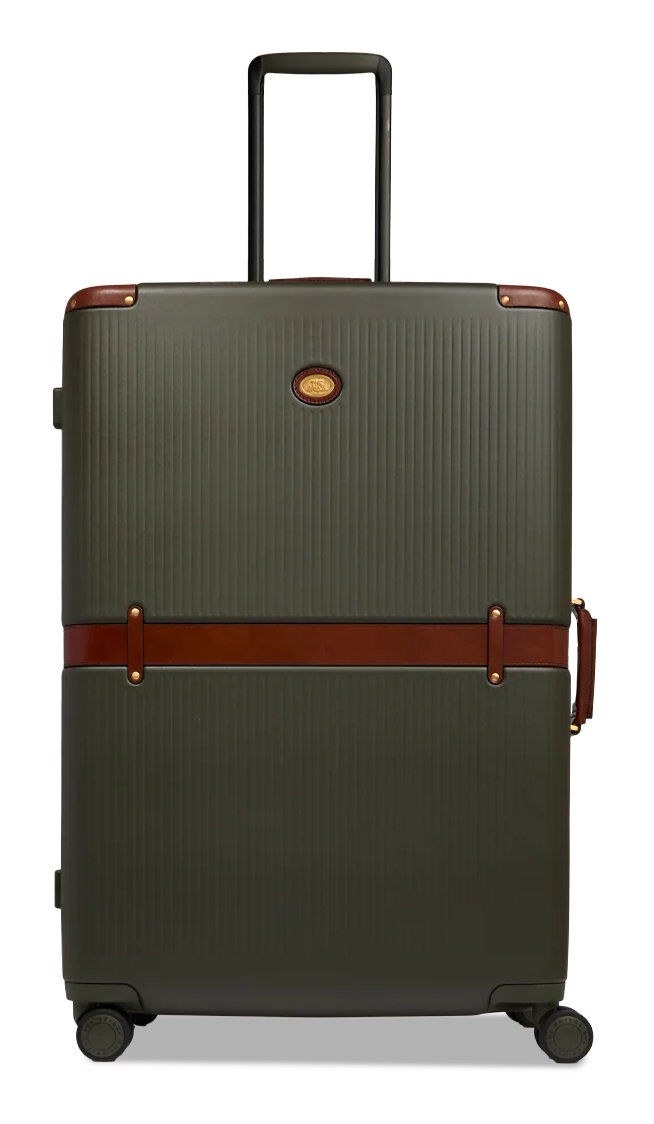 The Bridge Story Viaggio Trolley aus Leder und Polycarbonat Large Forest/Brown with Gold