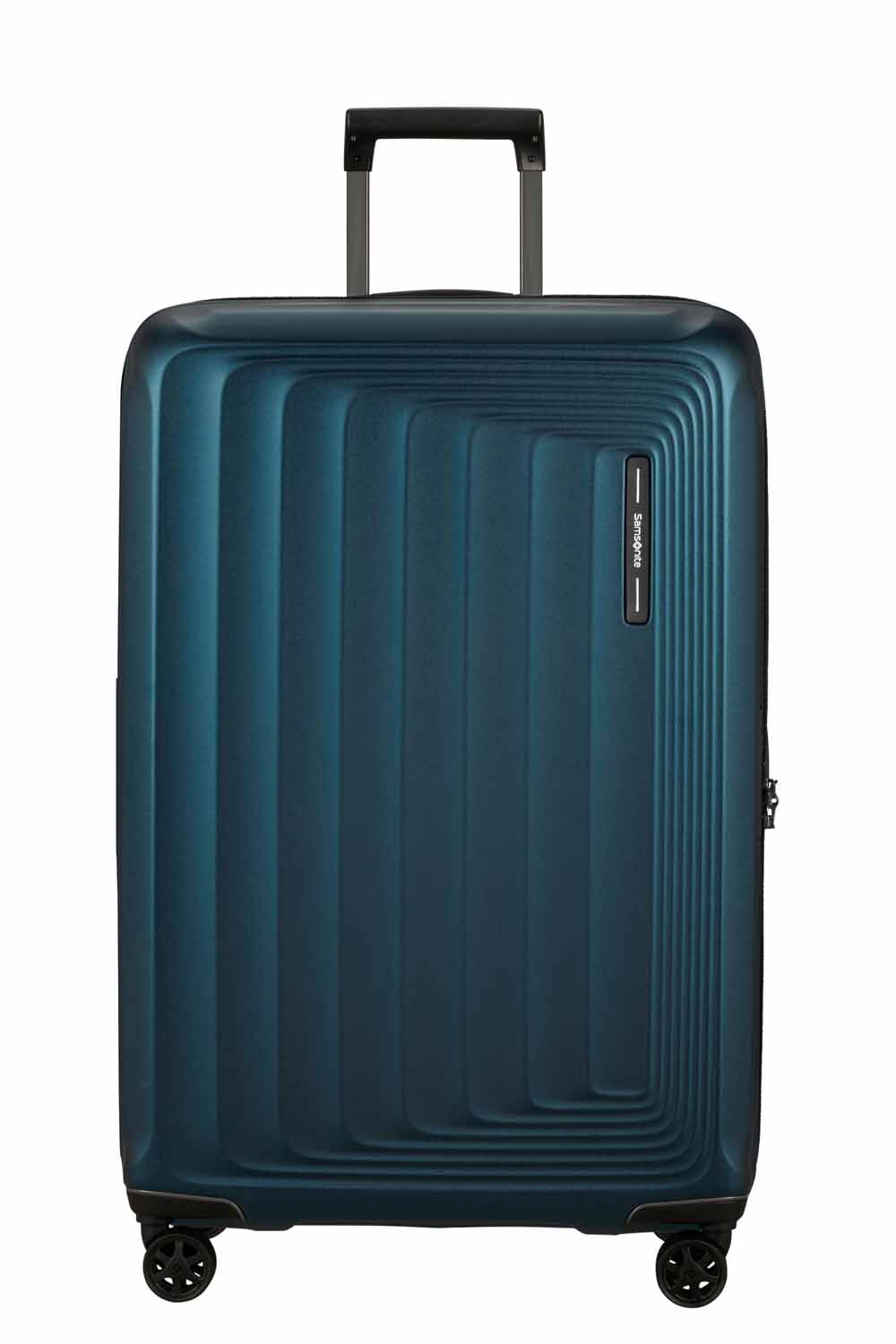 Samsonite Nuon Trolley mit 4 Rollen erweiterbar 75cm + GRATIS HOTELGUTSCHEIN Matt Petrol Blue