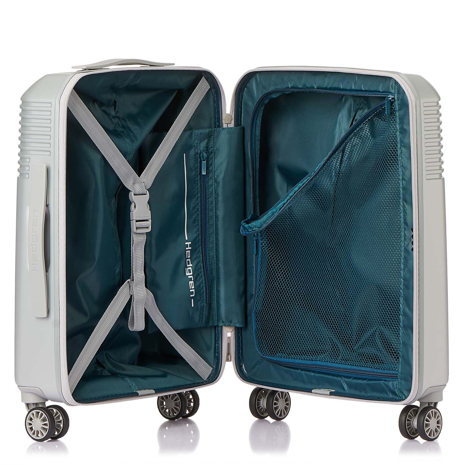 Hedgren Lineo Stripe XS- Spinner Cabin Size Silver