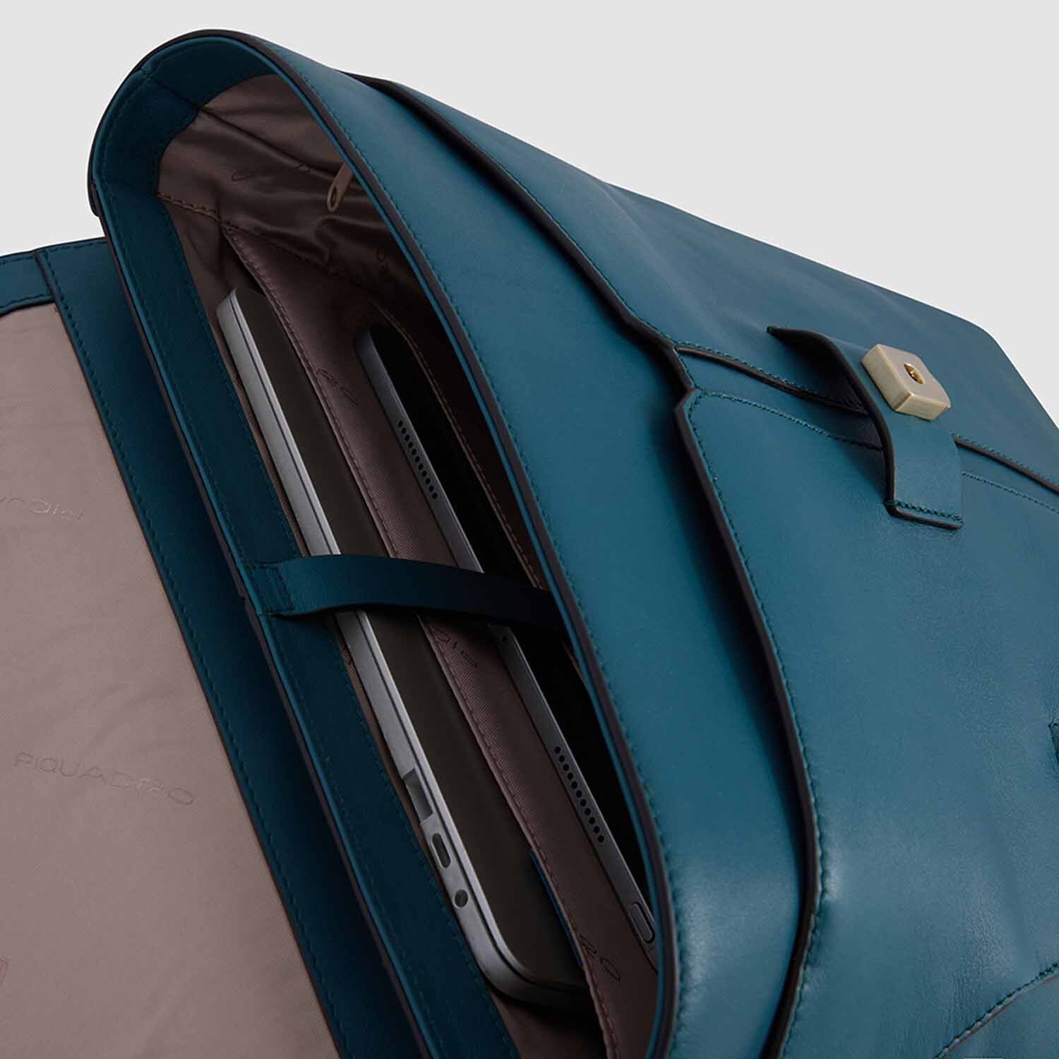 Piquadro Ray Laptop-Rucksack Damen 14" Ray verde petrolio Piquadro Ray Laptop-Rucksack Damen 14" Ray verde petrolio