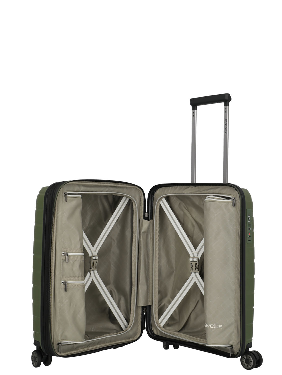 Travelite Air Base Trolley S 4-Rollen, erweiterbar Olive