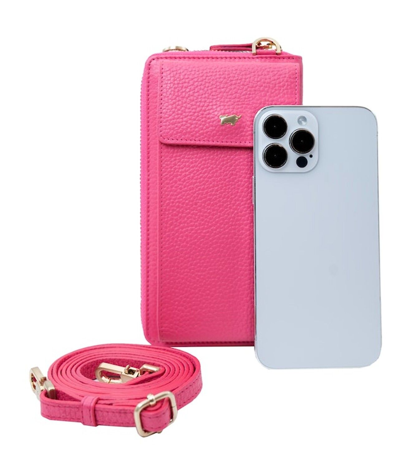 Braun Büffel ASTI RFID RV-Geldbörse mit Handyfach meta pink