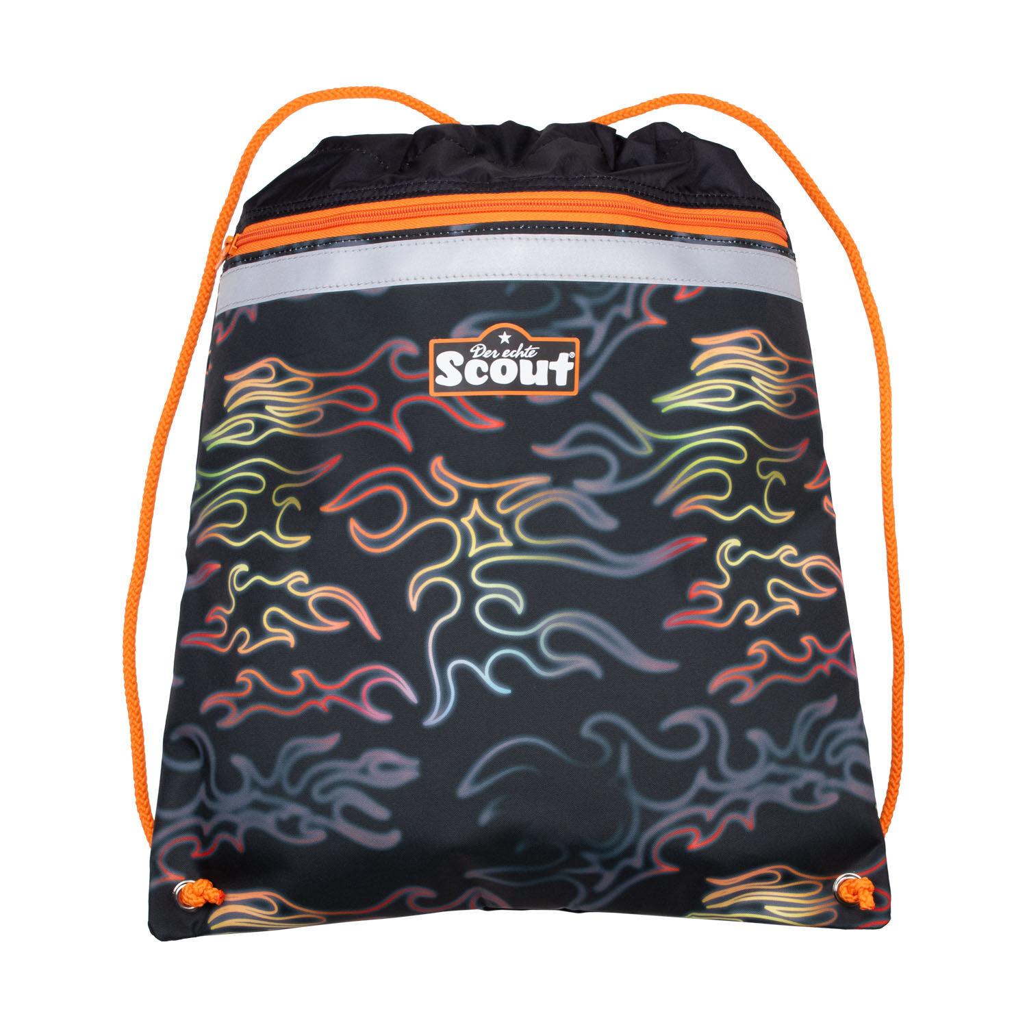 Scout Neo Exklusiv Safety Light Schulranzen-Set 5-teilig Flames