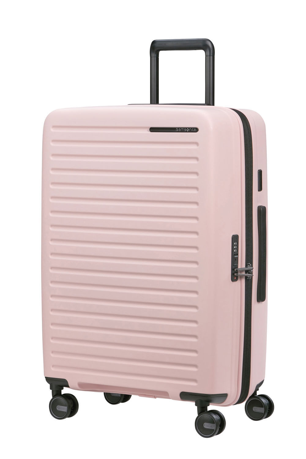 Samsonite Restackd Trolley mit 4 Rollen erweiterbar 68cm + GRATIS HOTELGUTSCHEIN Rose