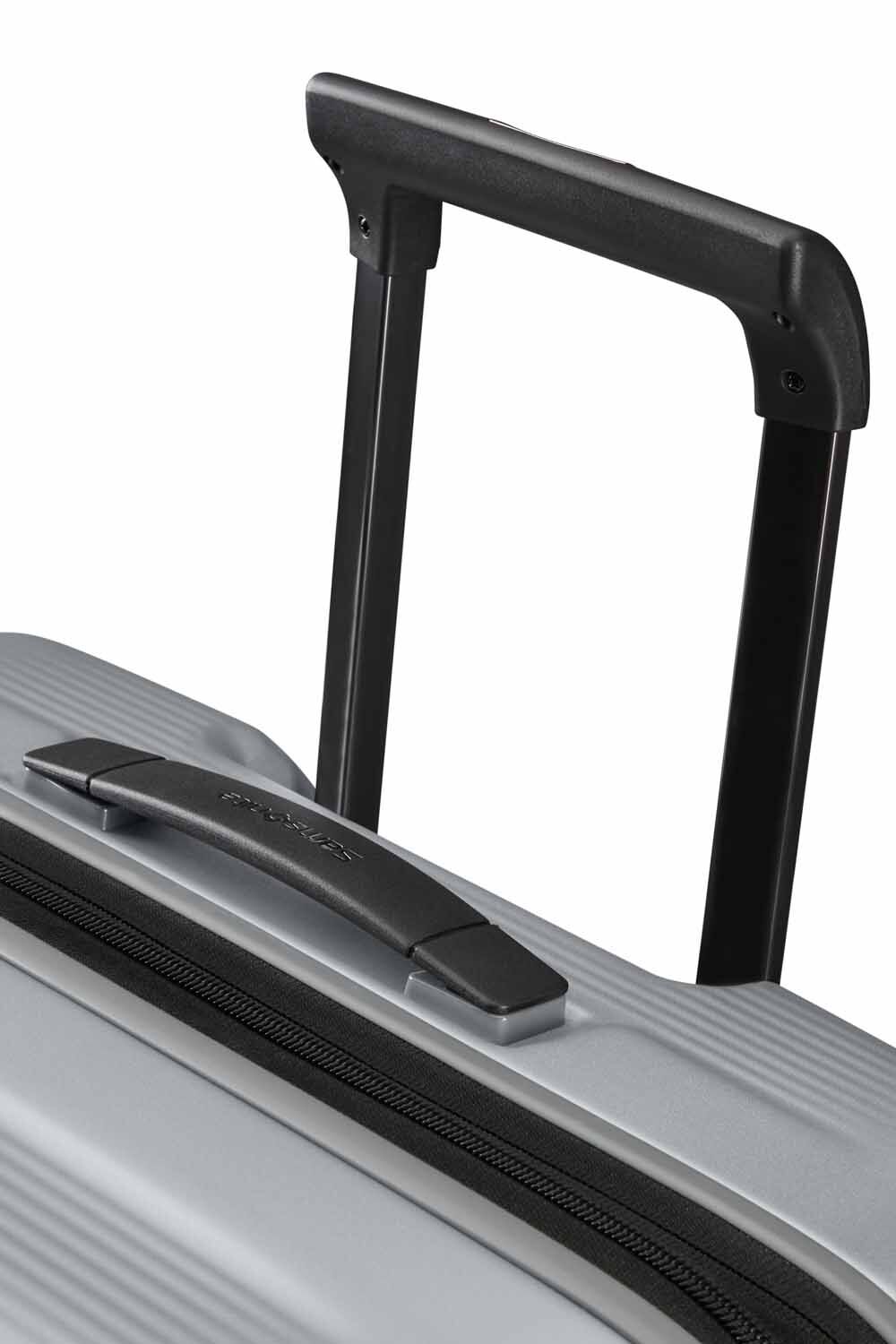 Samsonite Nuon Trolley mit 4 Rollen erweiterbar 69cm + GRATIS HOTELGUTSCHEIN Matt Silver