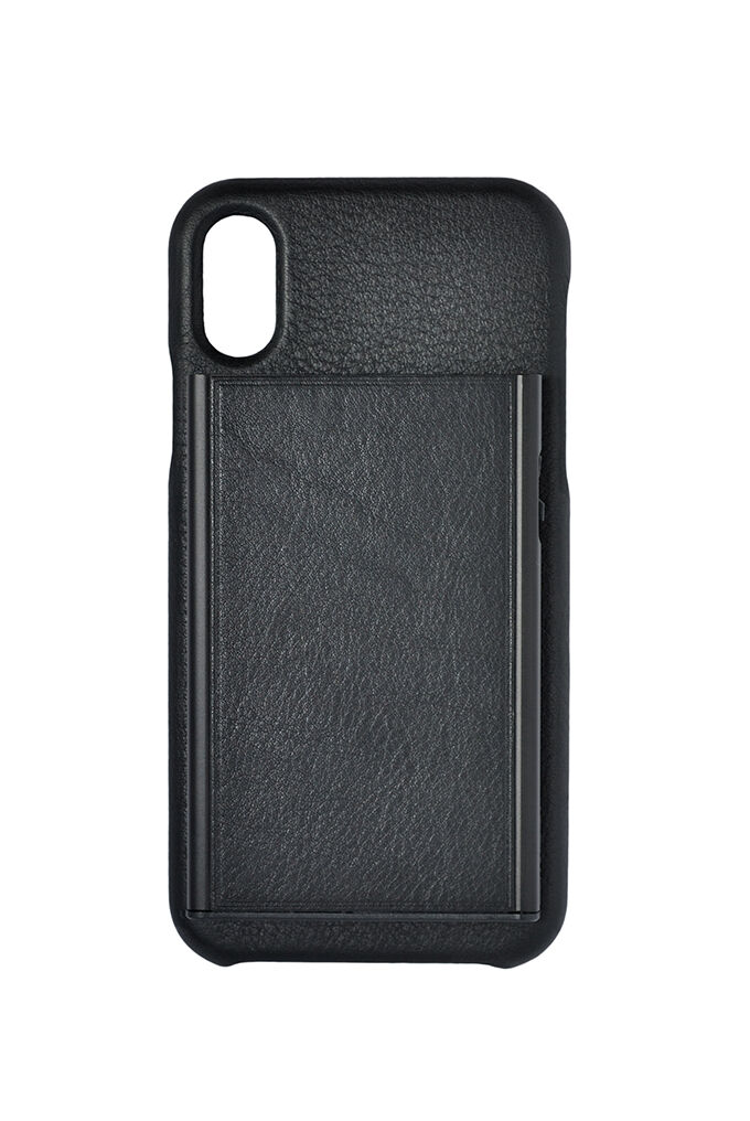 Tru Virtu Click & Slide Pay & Phone Kartenetui und Smartphoneülle - iPhone X Nappa Black/Black Tru Virtu Click & Slide Pay & Phone Kartenetui und Smartphoneülle - iPhone X Nappa Black/Black