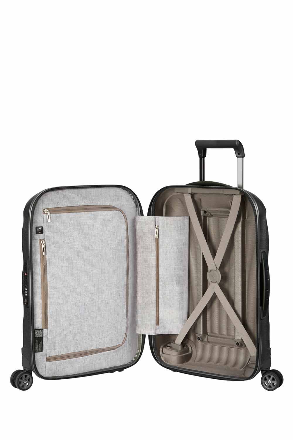 Samsonite C-Lite Trolley mit 4 Rollen 55cm + GRATIS HOTELGUTSCHEIN Black
