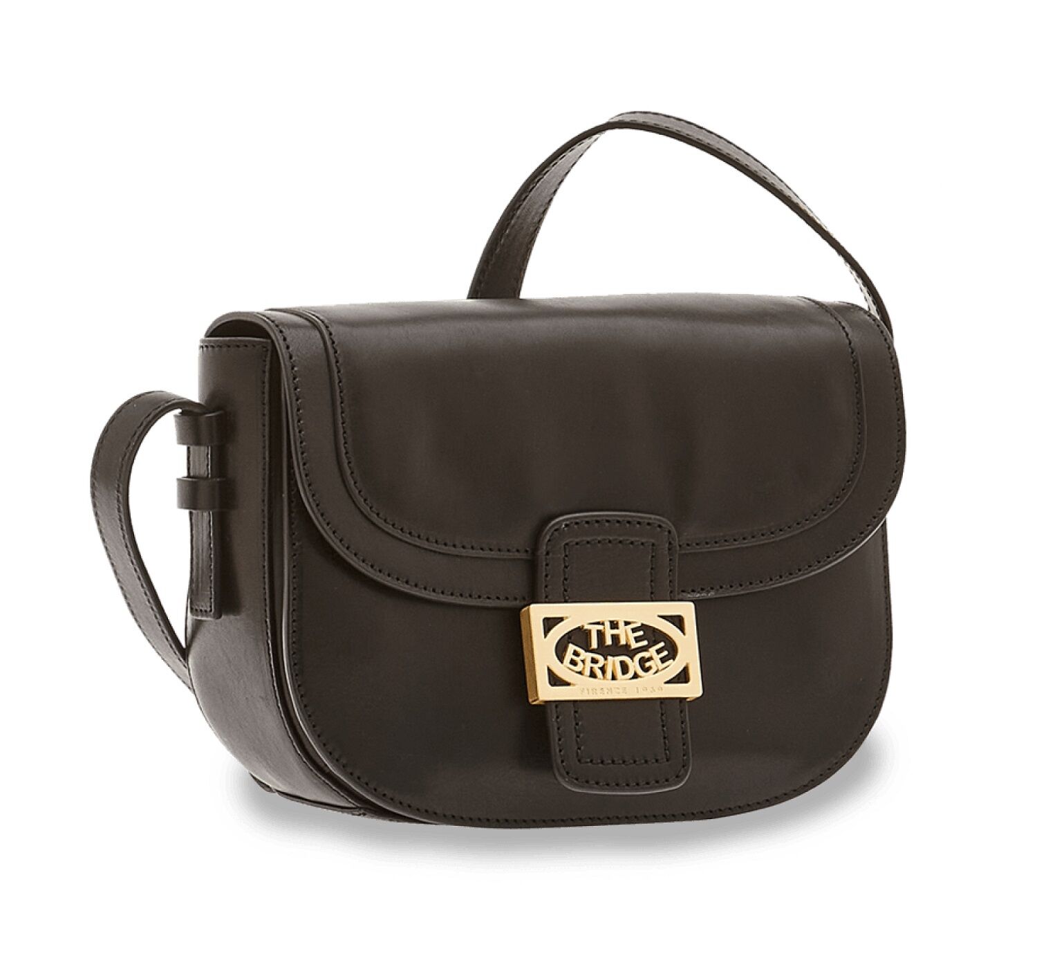 The Bridge Lavinia Schultertasche Schwarz/Gold The Bridge Lavinia Schultertasche Schwarz/Gold