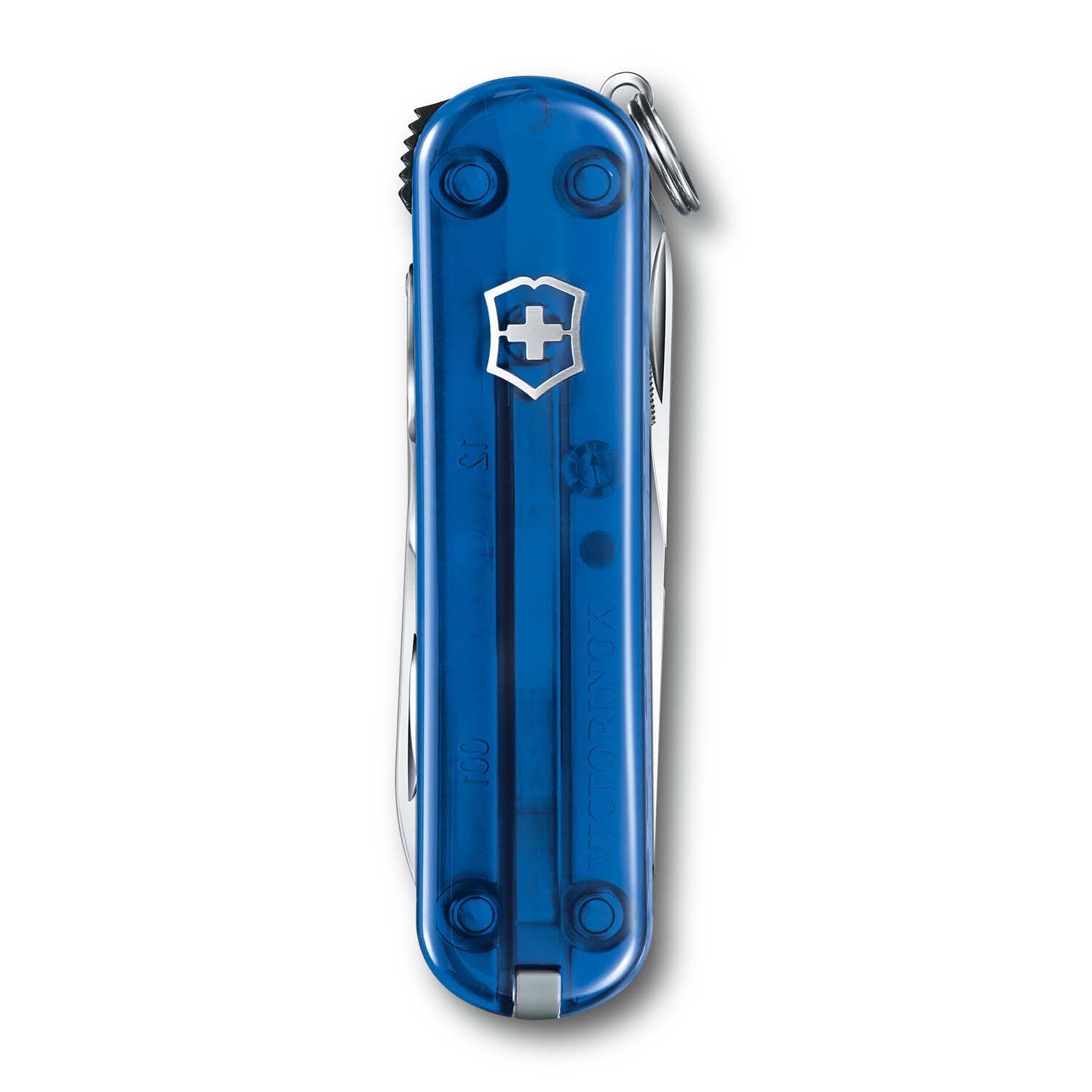 Victorinox Nail Clip 580, 8 Funktionen, Kleines Taschenmesser Blau Transparent Victorinox Nail Clip 580, 8 Funktionen, Kleines Taschenmesser Blau Transparent