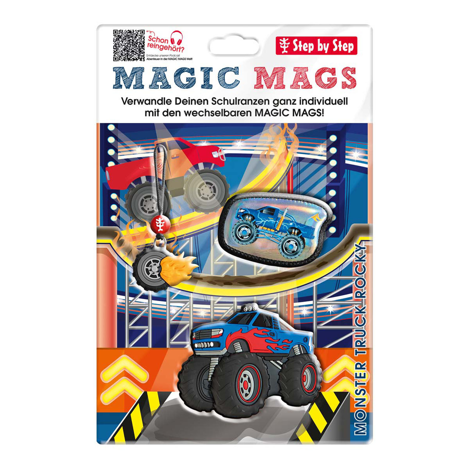 Step by Step MAGIC MAGS Set aus 3-Teilen Monster Truck Rocky