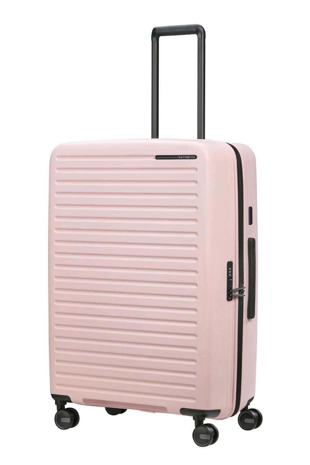 Samsonite Restackd Trolley mit 4 Rollen erweiterbar 75cm + GRATIS HOTELGUTSCHEIN Rose