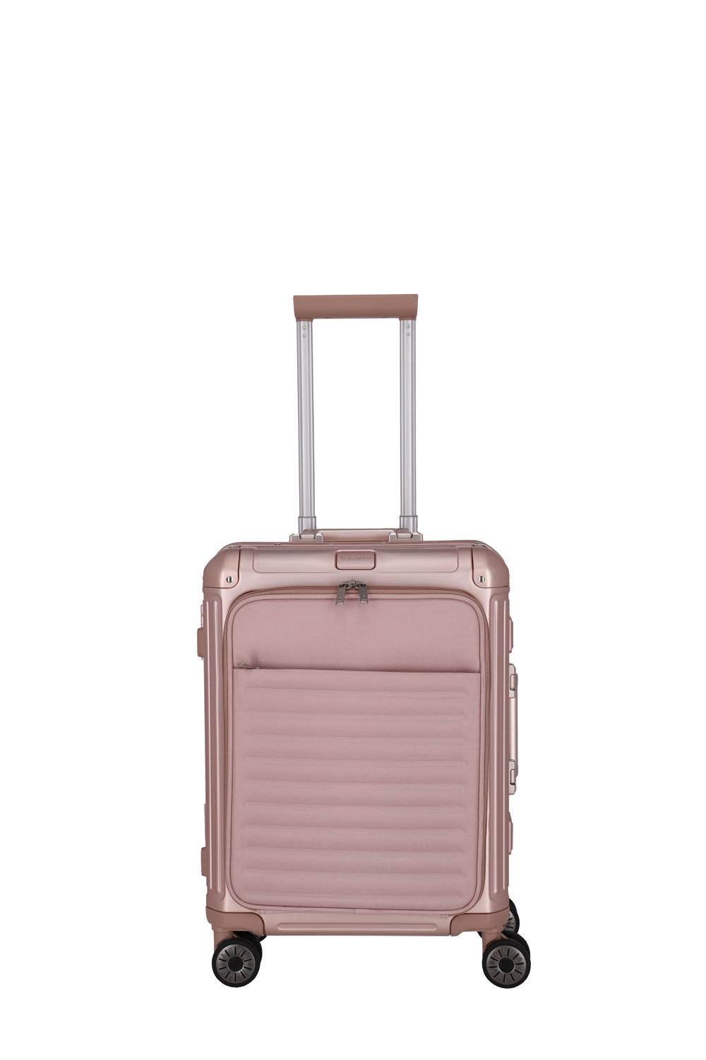 Travelite Next Trolley S 4-Rad mit Vortasche Rosé