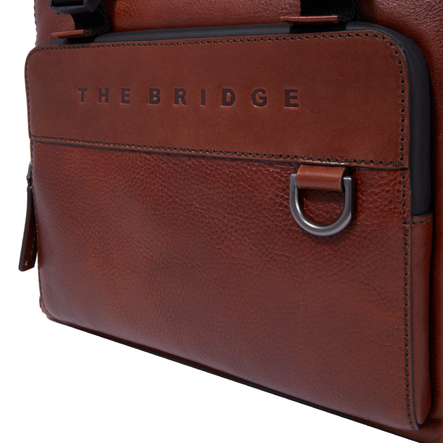 The Bridge Damiano Leder-Rucksack mit Klappe 063423EX Braun/Ruthenium Dunkel