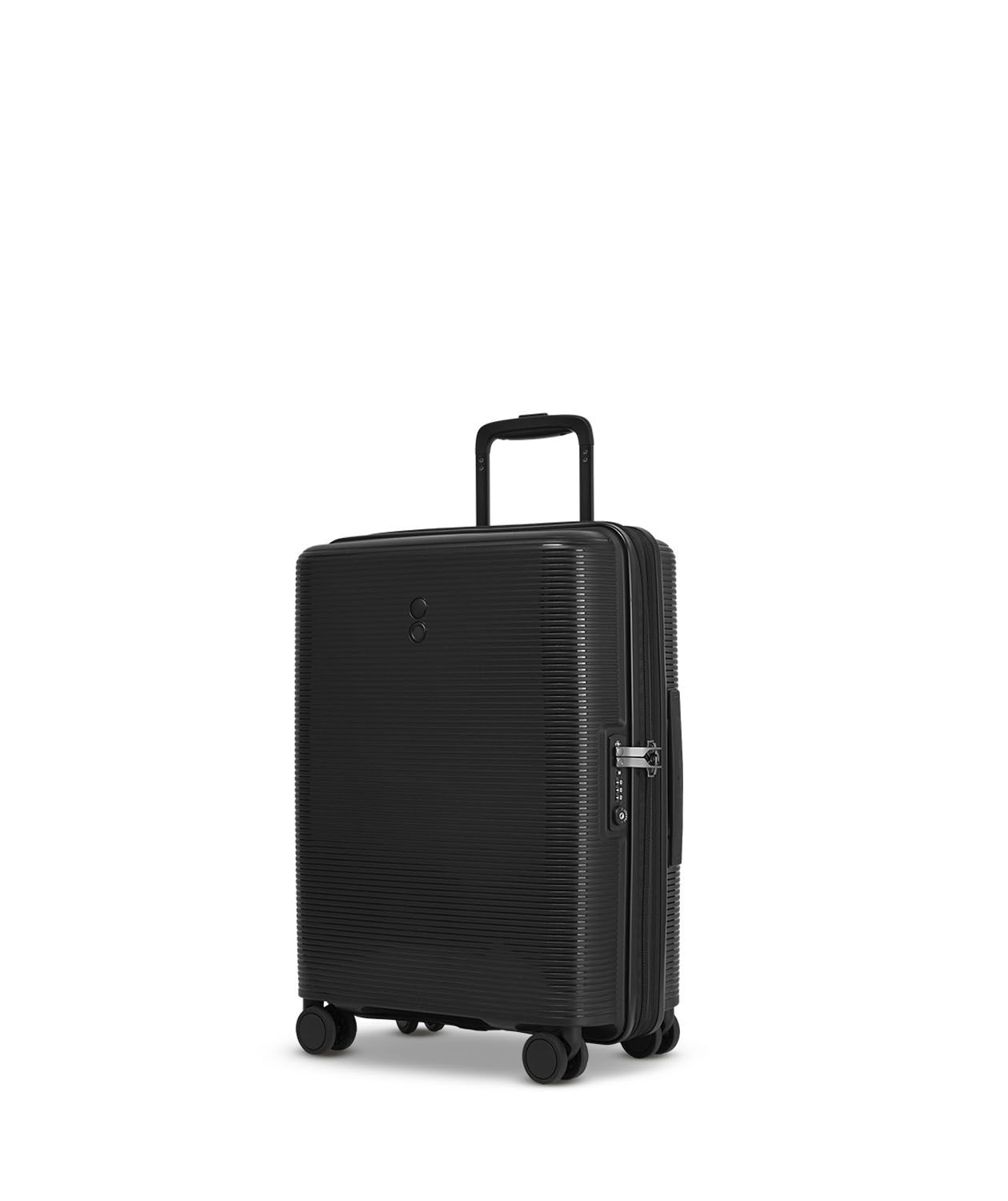 ECHOLAC Forza Koffer S 4-Rollen, erweiterbar Black