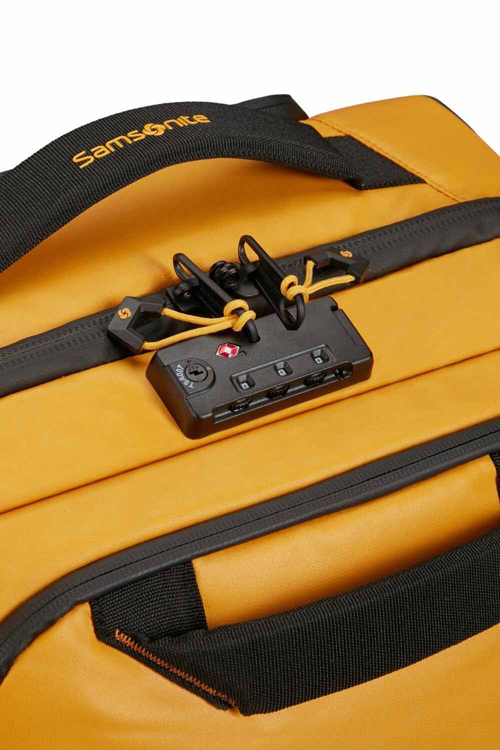 Samsonite Ecodiver Reisetasche mit Rollen & Doppelrahmen 55cm + GRATIS HOTELGUTSCHEIN Gelb