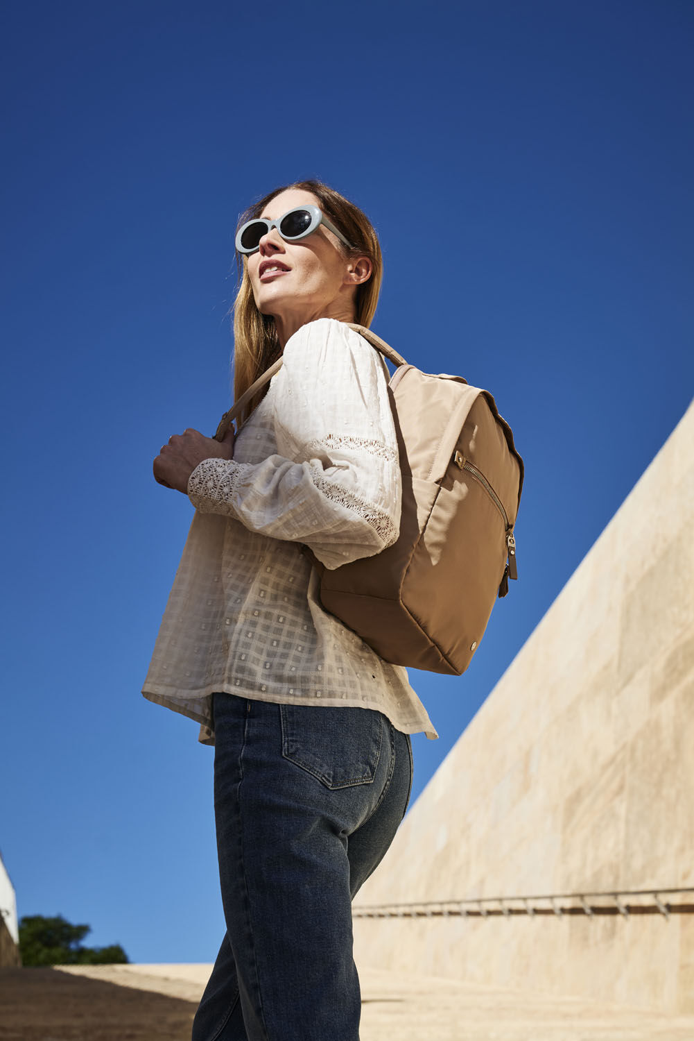 pacsafe W 10L Anti Theft Backpack Taupe pacsafe W 10L Anti Theft Backpack Taupe