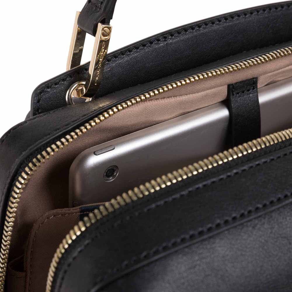 Piquadro DF Kleiner Laptoprucksack 13,3" schwarz