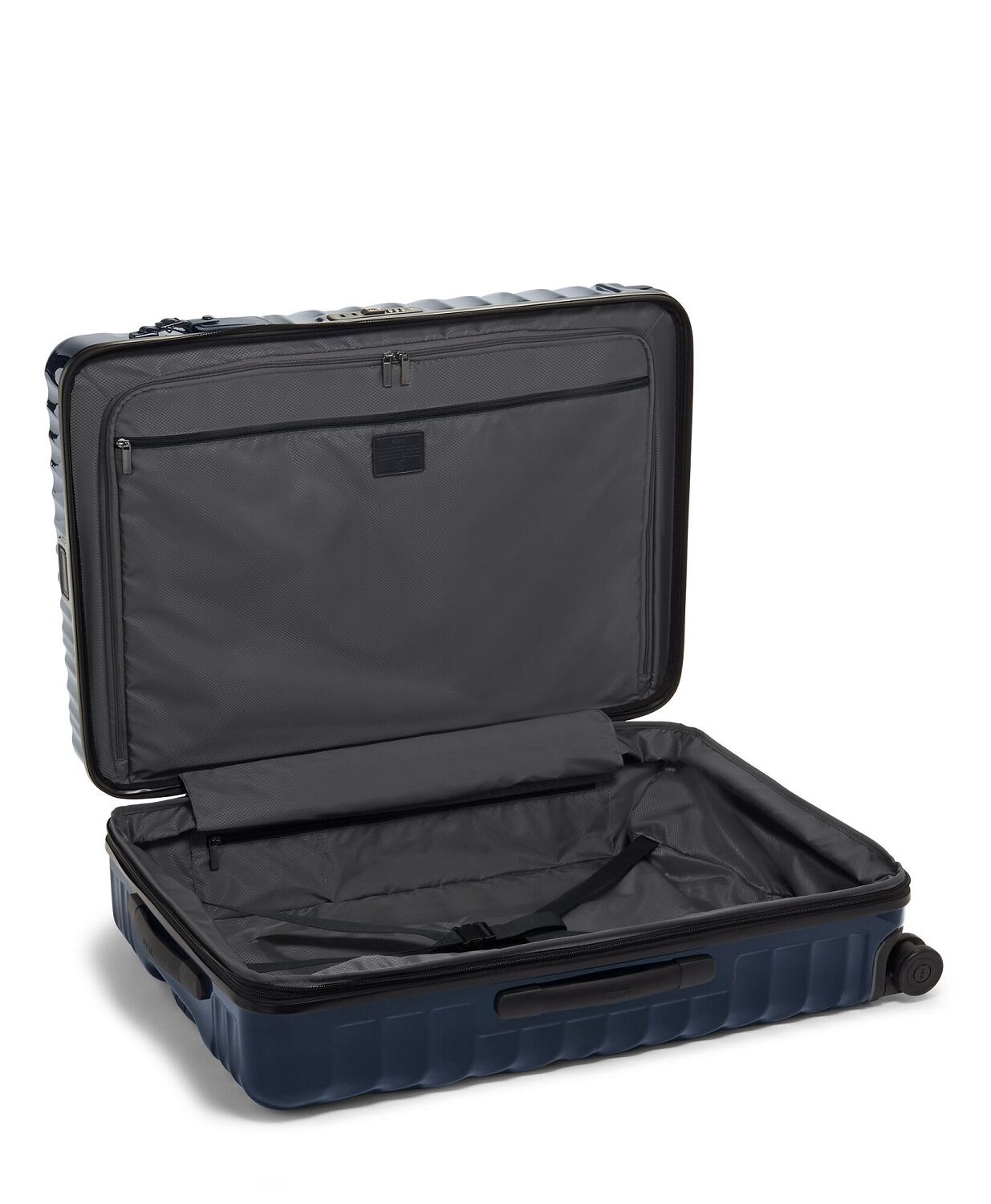 Tumi 19 Degree Erweiterbarer Aufgabekoffer für längere Reisen 77,5cm; glänzend Navy