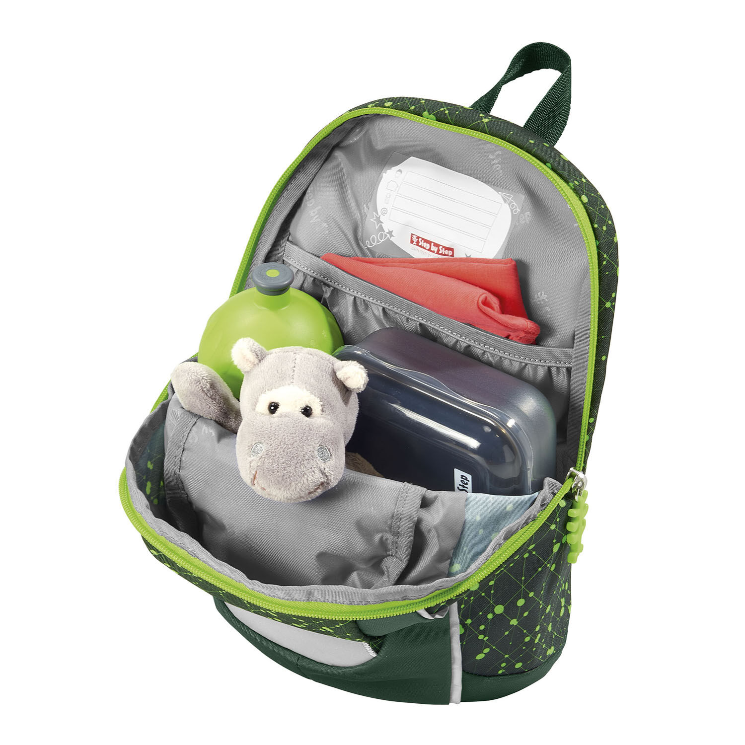 Step by Step Kinderrucksack KIGA MINI Kindergartenrucksack-Set Dino Nilo