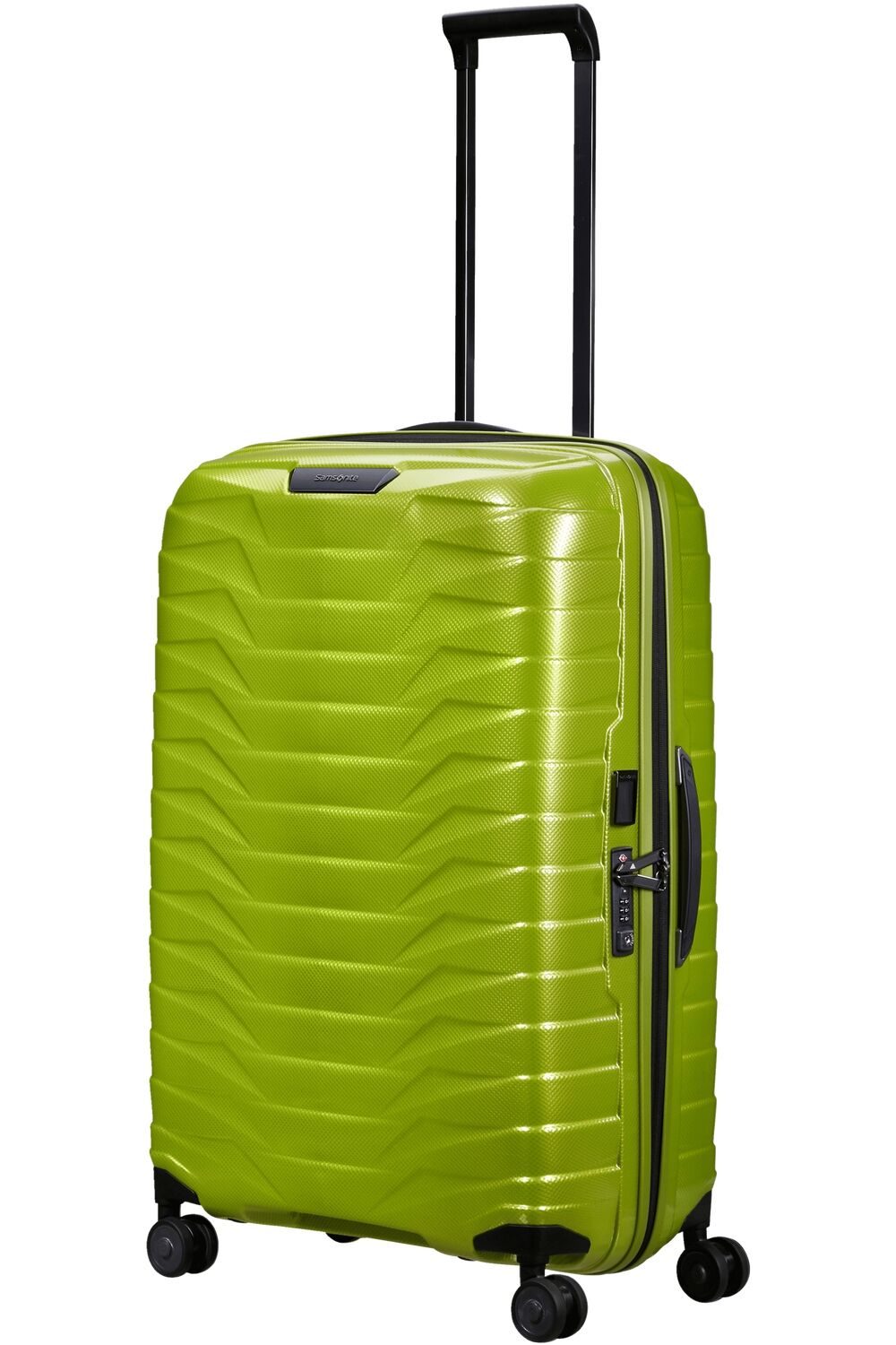 Samsonite Proxis Trolley mit 4 Rollen 75cm + GRATIS HOTELGUTSCHEIN Lime