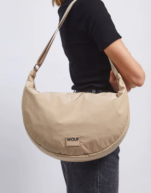 Wouf Downtown Large Crossbody Bag Oatmilk