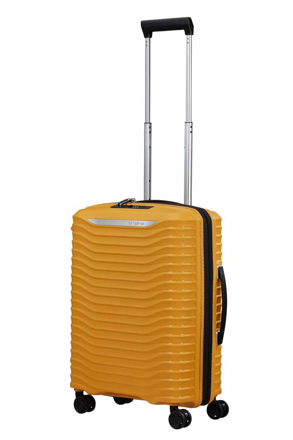 Samsonite Upscape Trolley mit 4 Rollen erweiterbar 55cm + GRATIS HOTELGUTSCHEIN Gelb