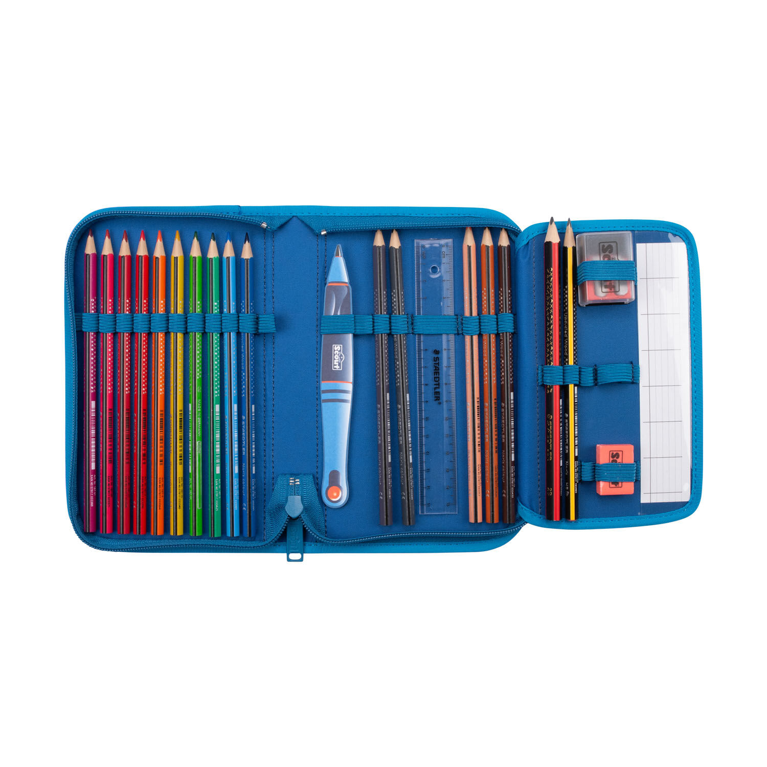 Scout Neo Schulranzen-Set 4-teilig DIN Deep Sea