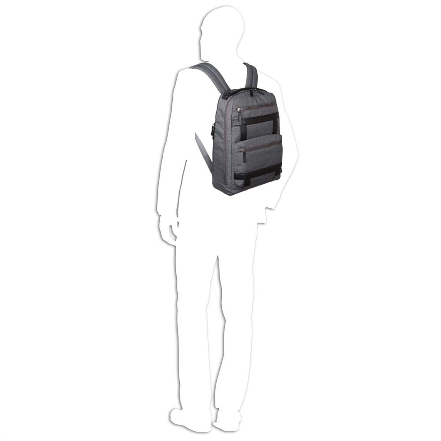 Piquadro Ross Großer Laptop-Rucksack 14" marone Piquadro Ross Großer Laptop-Rucksack 14" marone