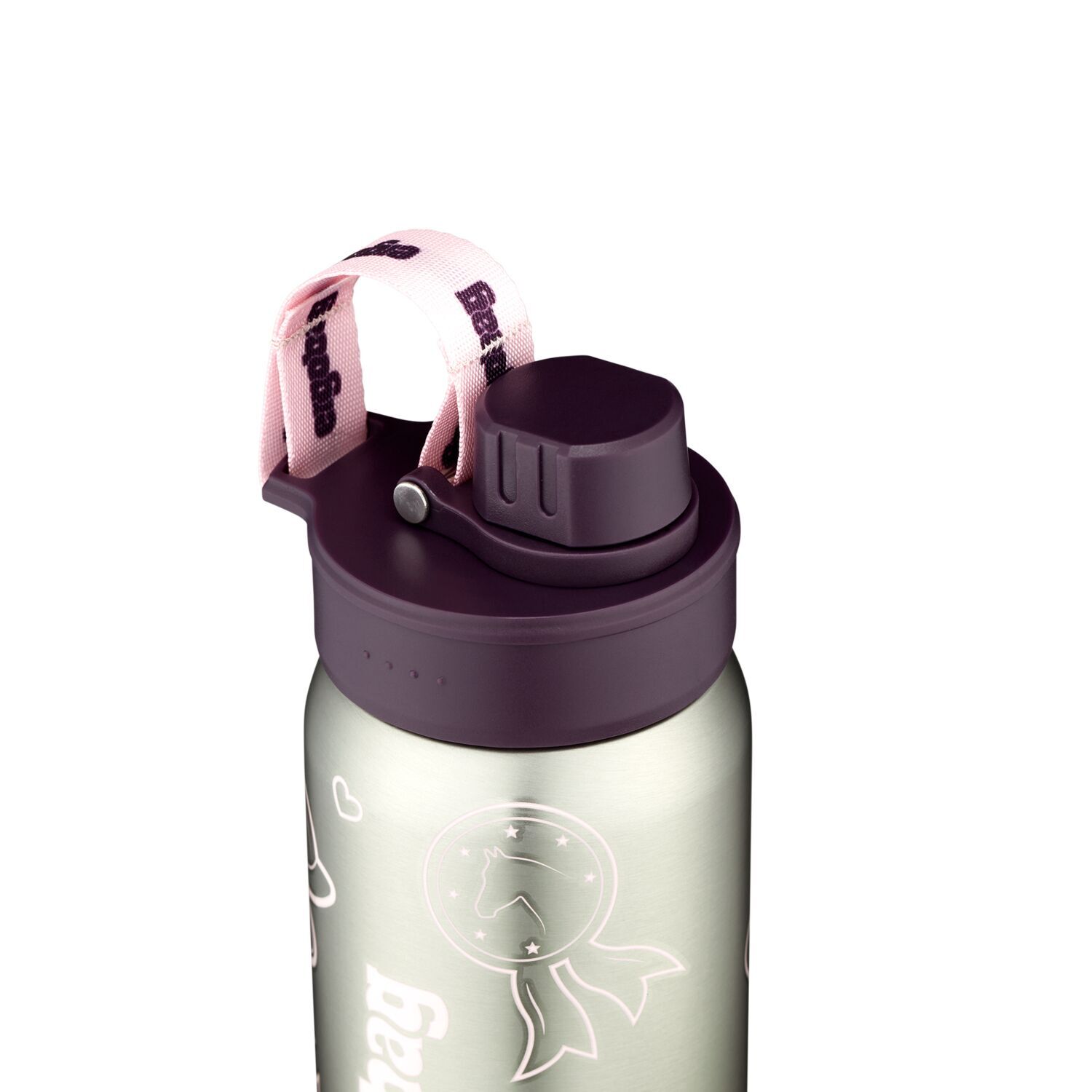 ergobag Schulzubehör Edelstahl Trinkflasche 500ml -2024 Lila