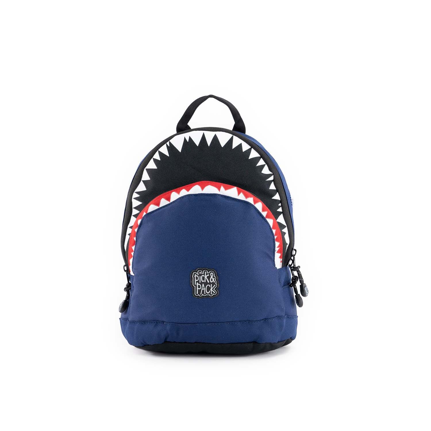 Pick & Pack Shark Shape Backpack S Navy