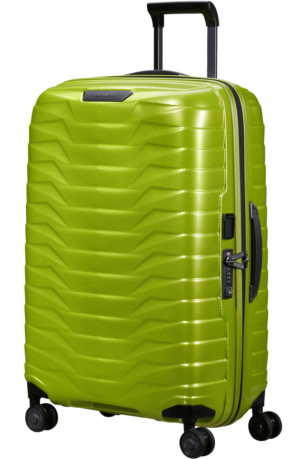 Samsonite Proxis Trolley mit 4 Rollen 69cm + GRATIS HOTELGUTSCHEIN Lime