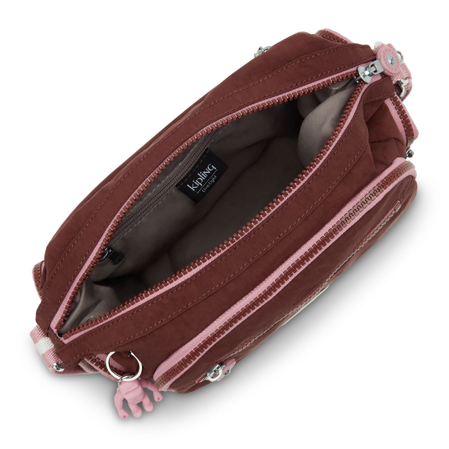 Kipling GABBIE S Umhängetasche mit Handyfach Mahogany Block