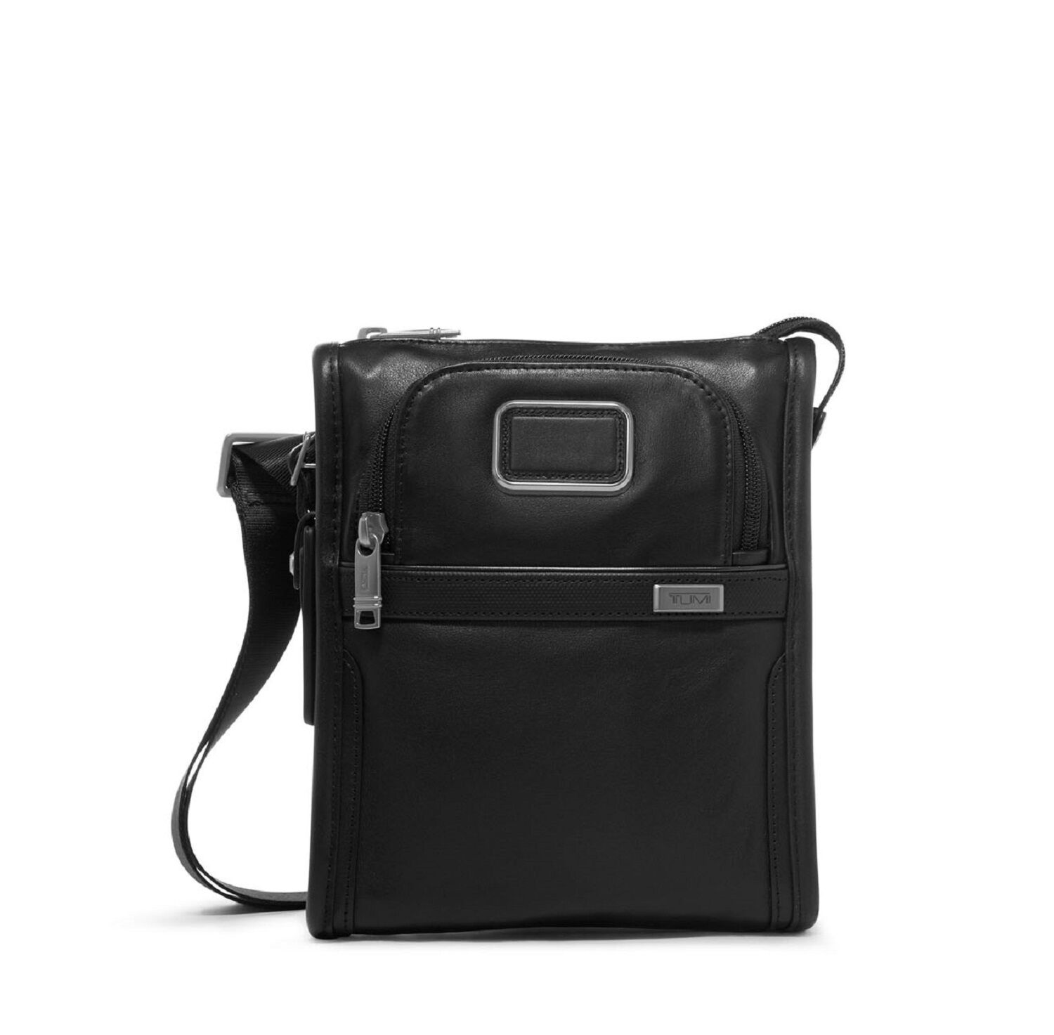 Tumi Alpha 3 Kleine Umhängetasche aus Leder + GRATIS HOTELGUTSCHEIN