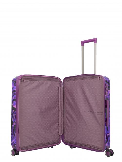 Travelite Lascana Edition 4w Trolley M Purple Swirl