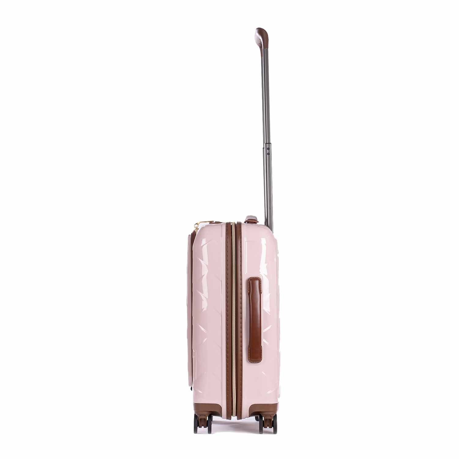 Stratic Leather & More Trolley S mit Vortasche, 4-Rollen Rose