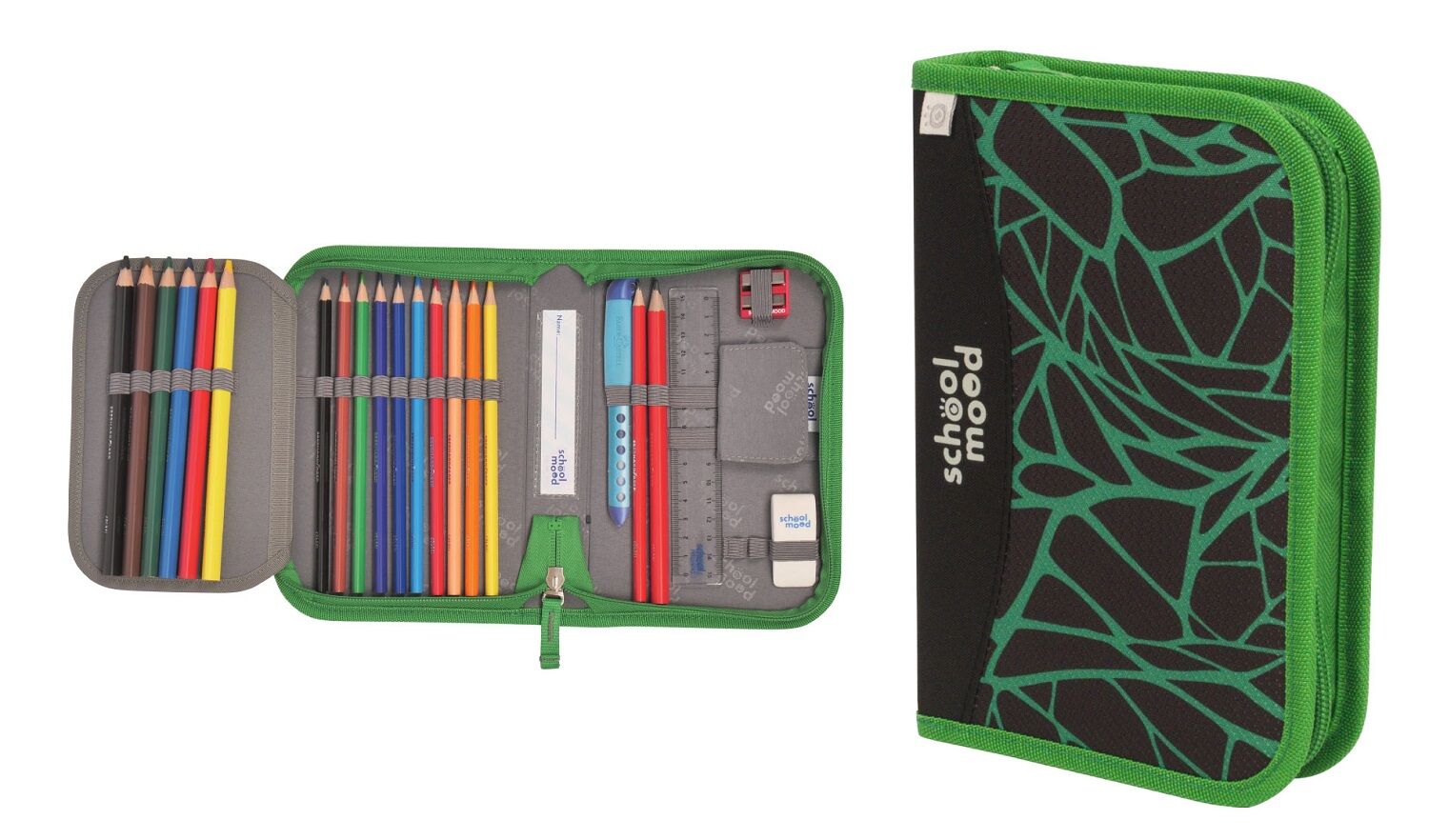 School-Mood Champion 7-tlg. Schulranzenset Linus (Panther)