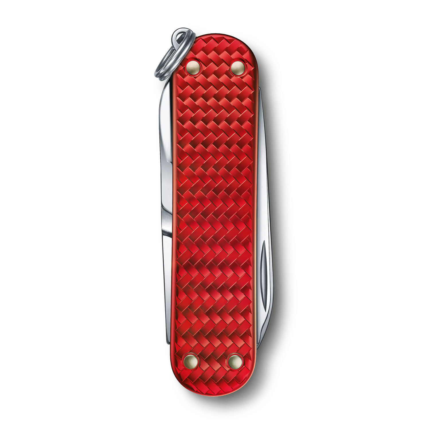 Victorinox Classic SD Precious Alox Kollektion, kleines Taschenmesser Iconic Red