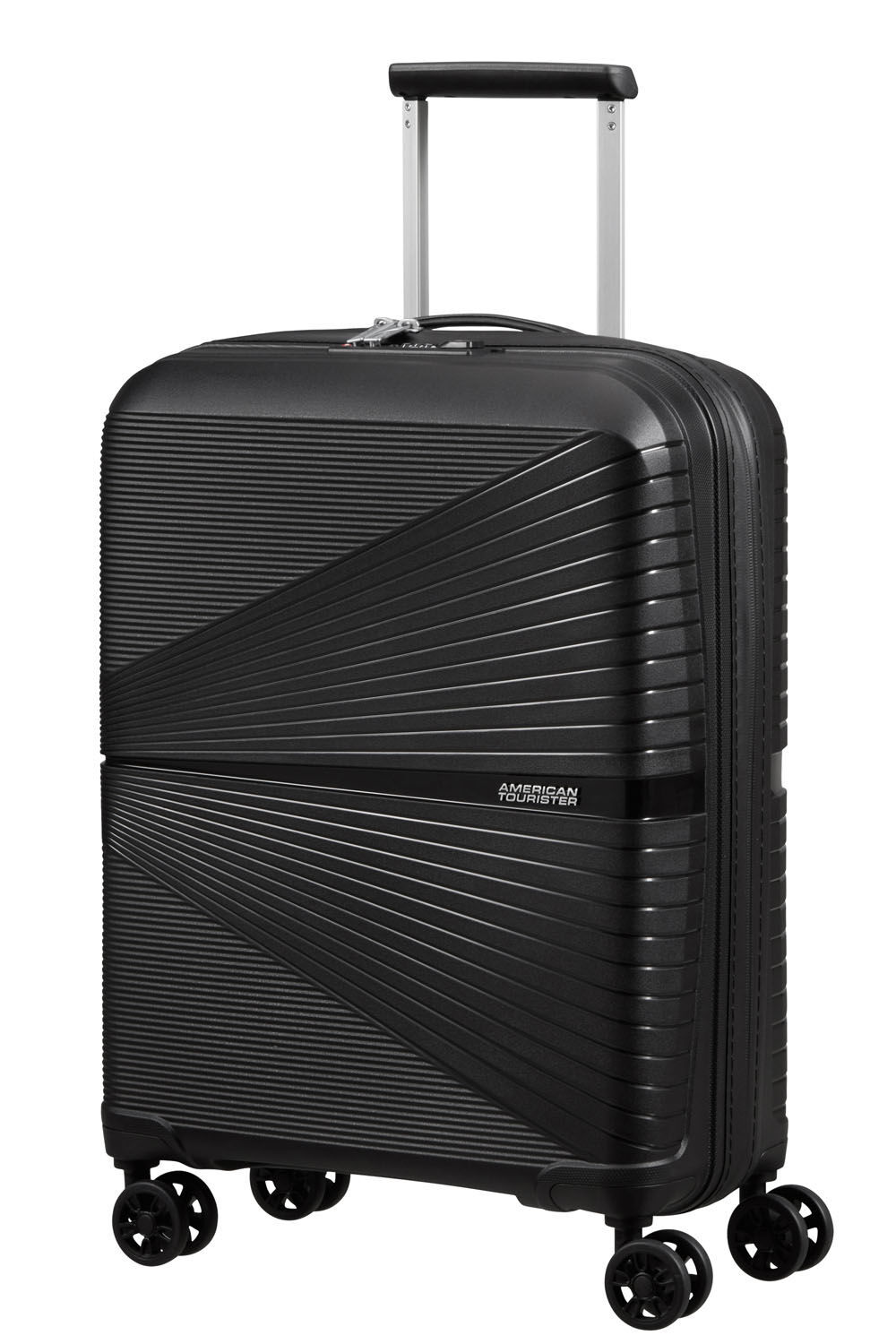 American Tourister Airconic Handgepäck Trolley 55cm mit 4 Rollen + GRATIS HOTELGUTSCHEIN Onyx Black