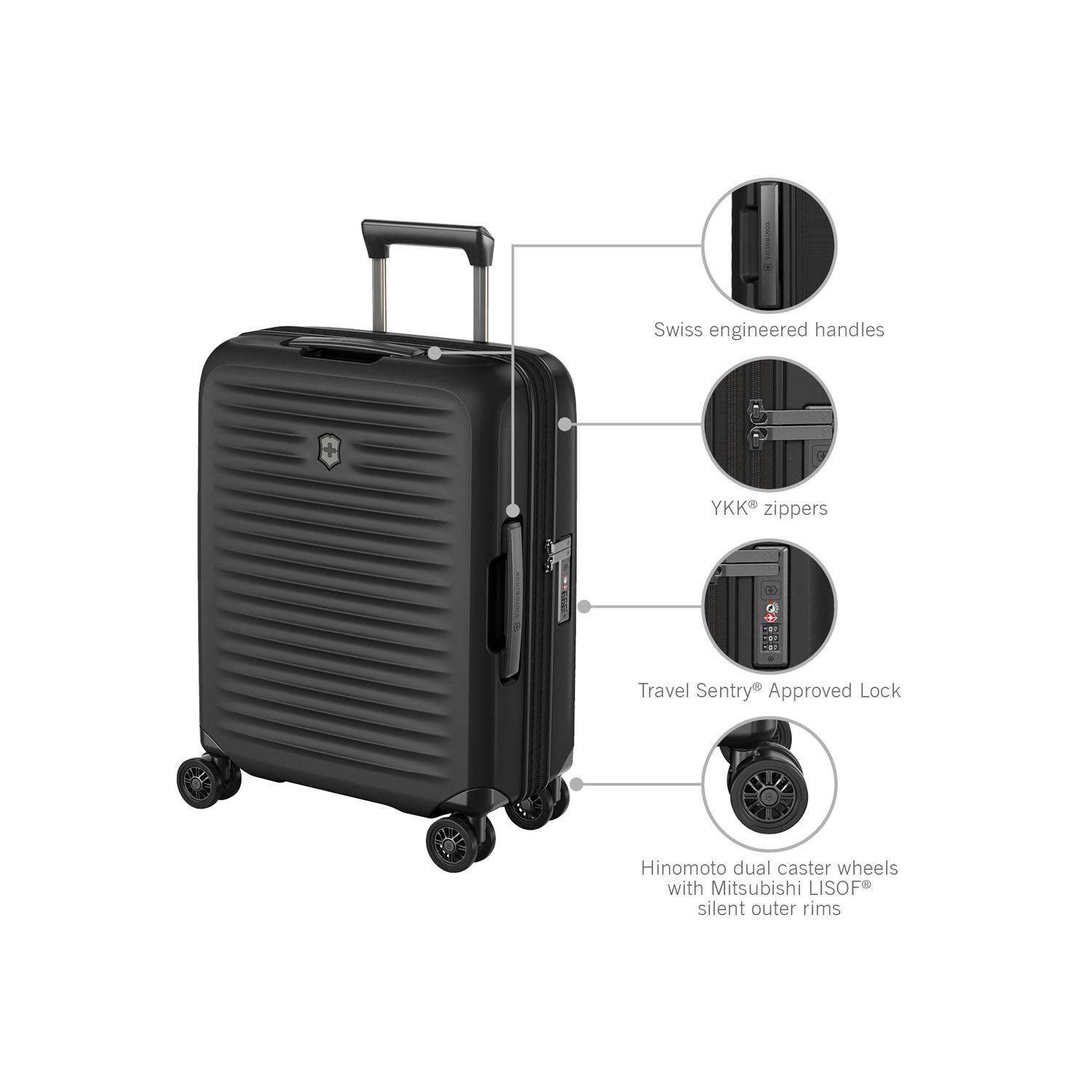 Victorinox Airox Advanced Global Carry-On Schwarz